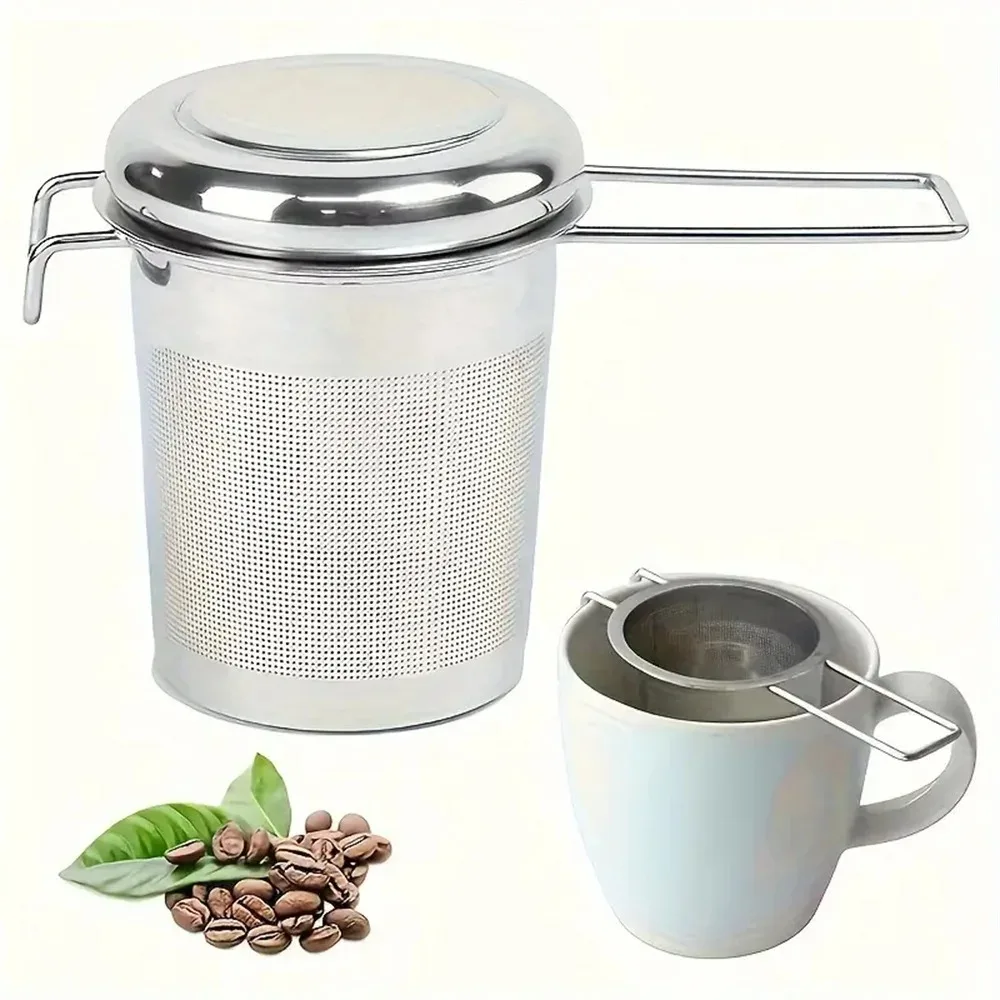 Colador de té de acero inoxidable 304, Infusor de té reutilizable, colador de té, tetera, hoja de té suelta, filtro de té de especias, accesorios de cocina