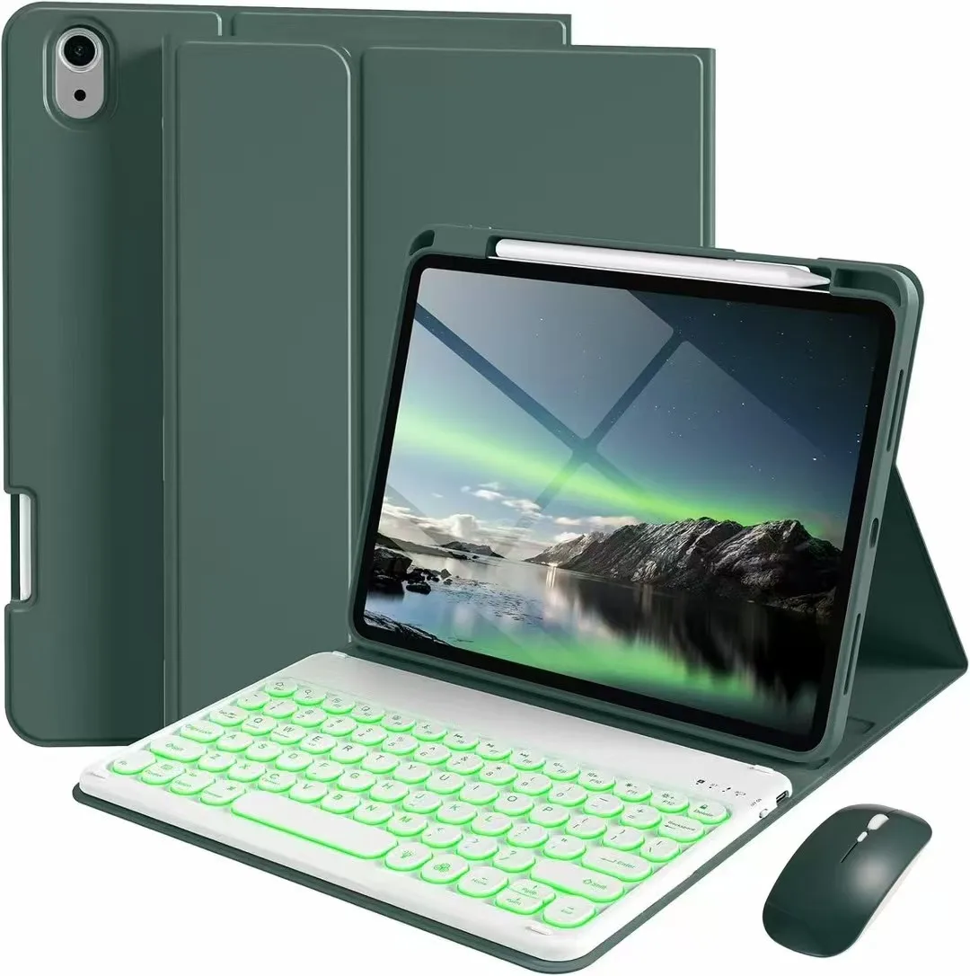 ipad-2025-第11世代-a16-11インチ用タブレットカバー、バックライトキーボードケーススタンドカバー、ipad-11th-a16-2025-funda用