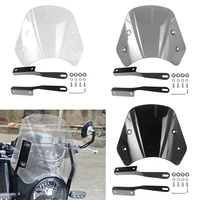 Deflector de viento Universal para motocicleta, parabrisas Retro de 5-7 pulgadas para Cafe Racer Royal Enfield Honda Yamaha Kawasaki Suzuki