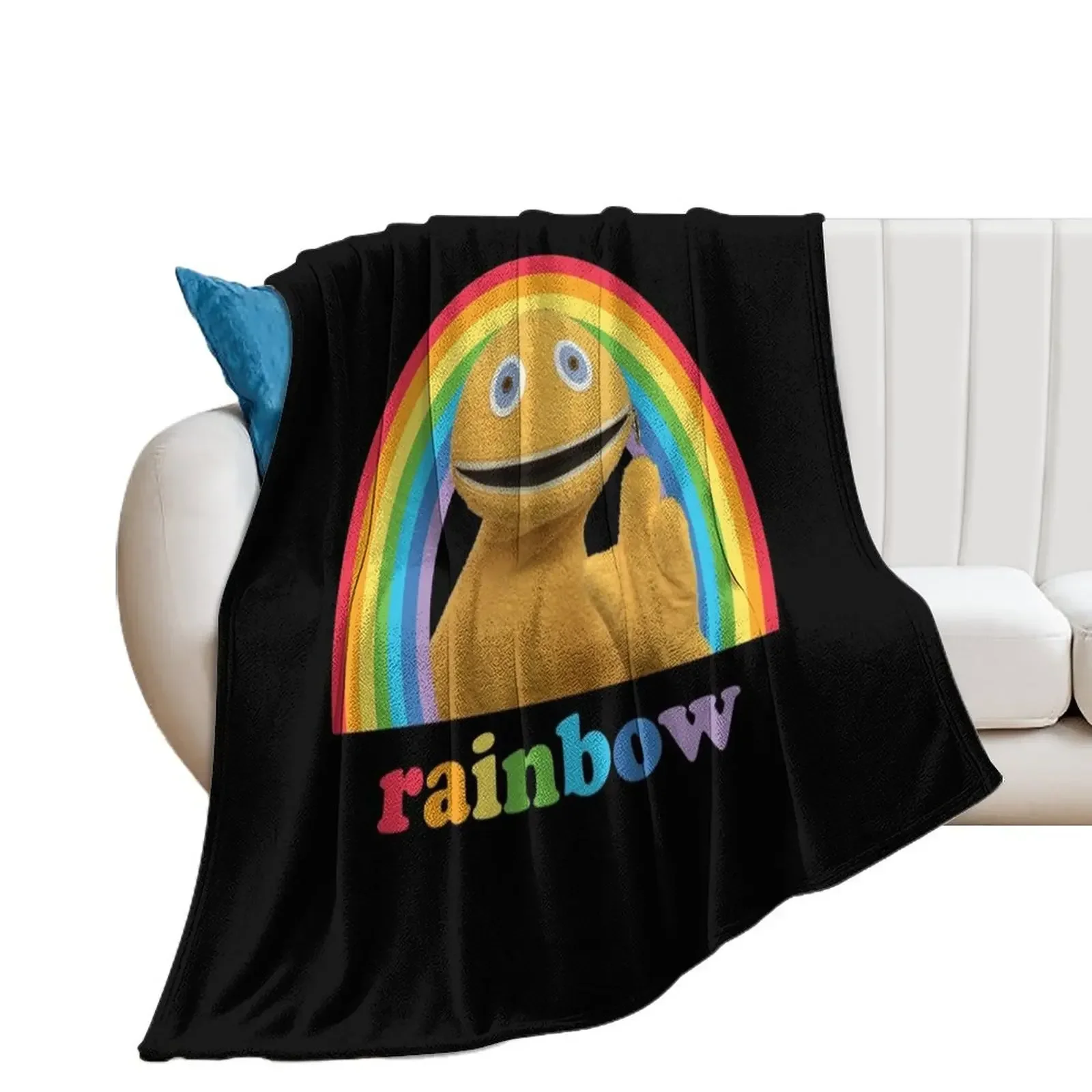 Zippy, rainbow Throw Blanket Furry Softest for sofa Blankets