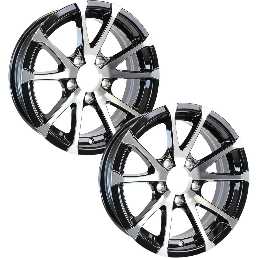 

Алюминиевые колесные диски для прицепов (США), 12x4, 12 дюймов, черные, с проточкой, 5 отверстий, 2 штуки