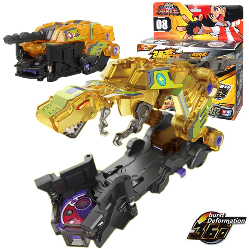 Screechers Wild Violence Transformation Anime Action Figure Robot Burst Deformation Car Beast 360° Flip Capture Chip Kids Toys