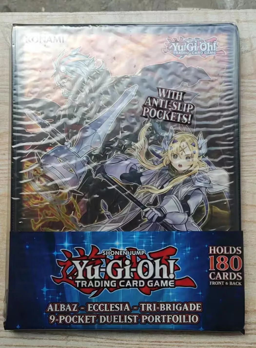 yugioh-konami-duel-monsters-tcg-albaz-collezione-ufficiale-raccoglitore-per-carte-a-9-tasche-sigillato-per-giocatori