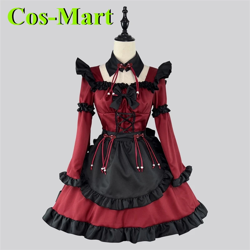 

Cos-Mart Anime Gothic Lolita Maid Dress Little Devil Cosplay Costume Girls Maid Sweet Uniforms Red Girl Maid Role Play Clothing