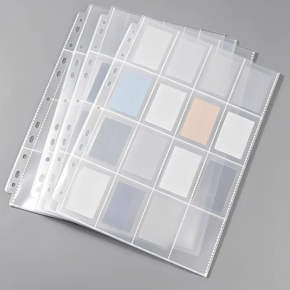 20/50 Stück 16-Fach Transparente Sammelkarten-Ordner-Einlagen für Spielkarten, Kpop Fotokartensammlung YMY