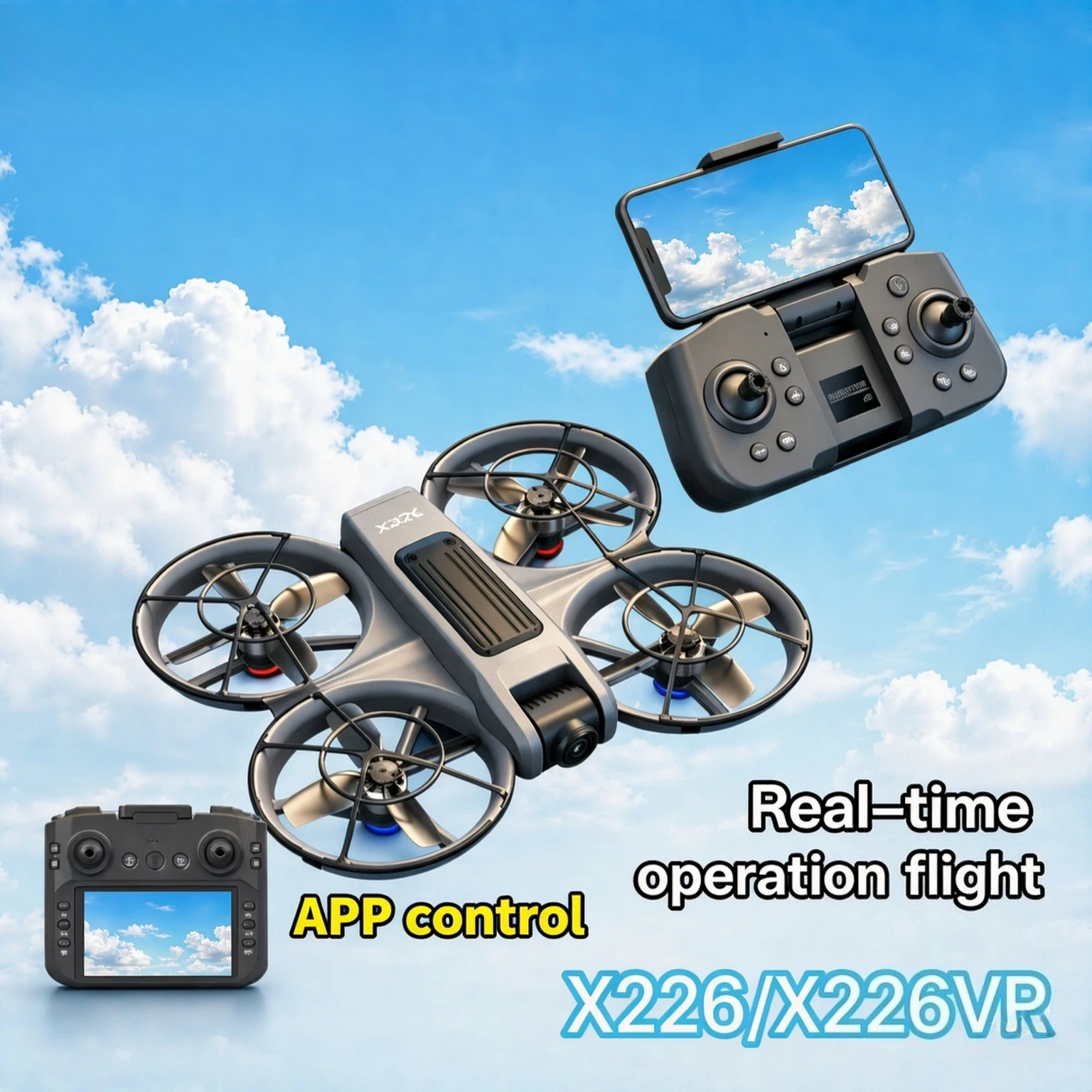 Drone Rc X226 - X226 X226VR โดรนบังคับวิทยุแบบพับได้ กล้อง 8K HD