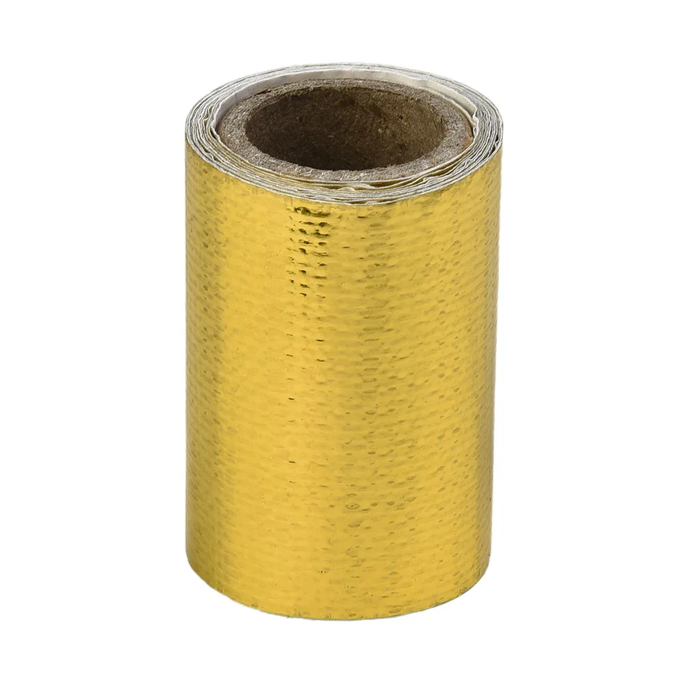 Gold Exhaust Wrap Pipe Header Heat Insulation Roll Tape Turbo Heat Exhaust Thermal Wrap Tape Accessories For The Car