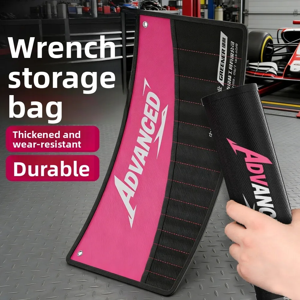 Portable Canvas Tool Bag Heavy Duty Multi Function Wrench Storage Pouch for Hardware Organizer
