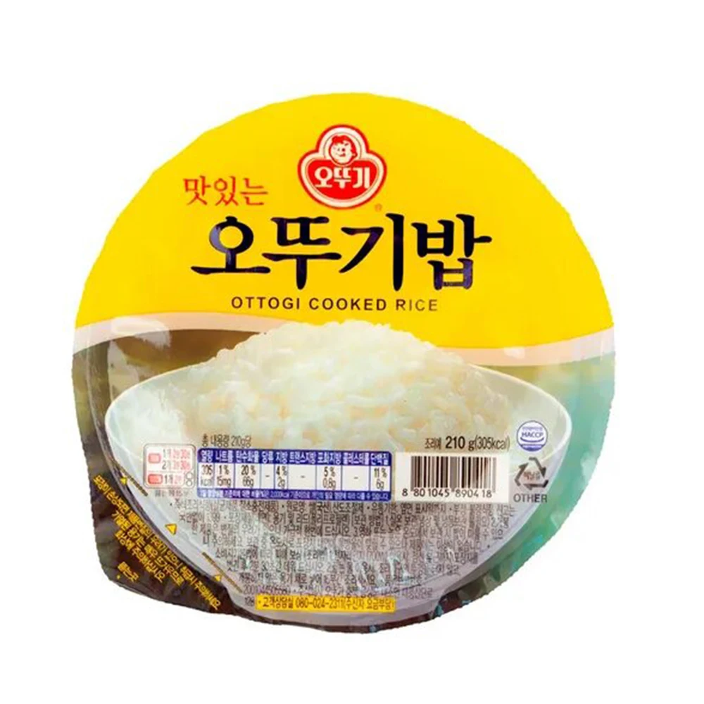 Arroz Cocido Instantáneo Ottogi Hetban 210g – Sabor Auténtico Coreano, Listo en 2 Minutos