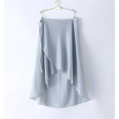 Imagen 2 del producto Falda envolvente de Ballet para gimnasia para adultos, falda de gasa para niñas, faldas de práctica de Ballet, ropa de danza nacional, vestido de baile para profesores para mujeres