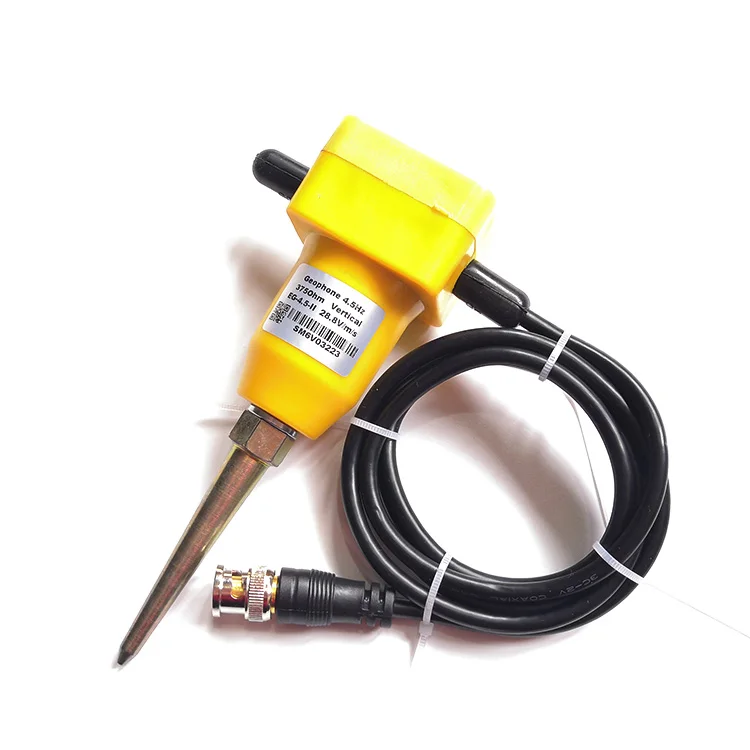 

Vertical Geophone 4.5 hz in Land case with BNC Connector , Seismic Geophone Sensor Supplier