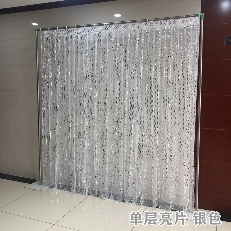 

Silver Shiny Sequin Wedding Backdrop Curtain Sparkle Photography Background Drapes Party Studio Shooting Shimmer Wall Decoration