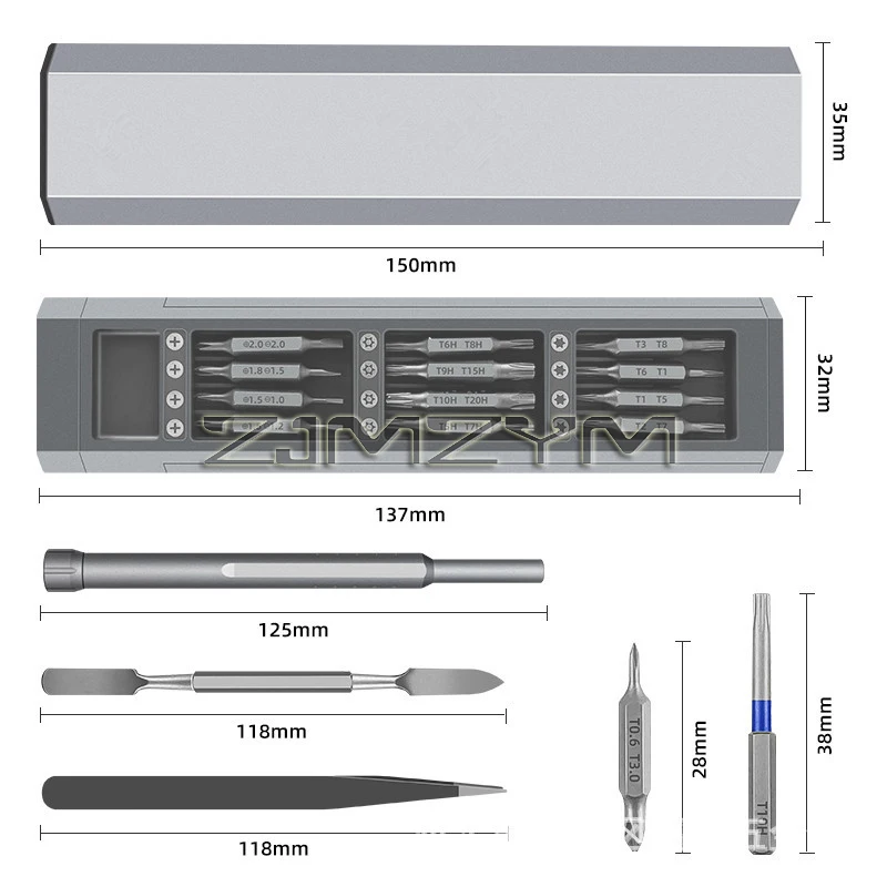 71 in 1 Screwdriver Set Precision Screw Driver Bit Professional Multi-Function Repair Tool for Phone Watch PC