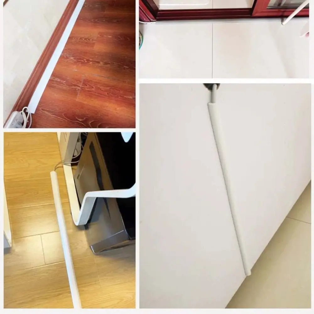 

Anti-extrusion Floor Cord Cover Self-Adhesive Durable Cord Protector Arc Extension Wiring Duct Protector Home Outdoor