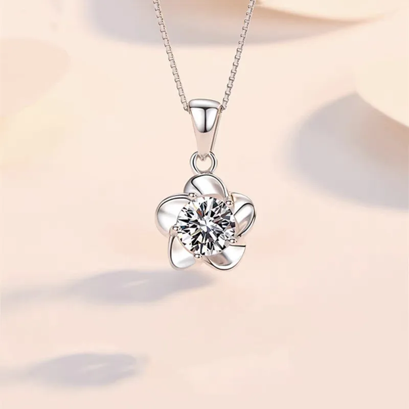 Halskette aus 925er-Sterlingsilber, Zircom für Damen, 18 Karat vergoldet, Schmuckanhänger, Geburtstagsfeier, Geschenk, Schmuck, Geschenk, Neu, N5631
