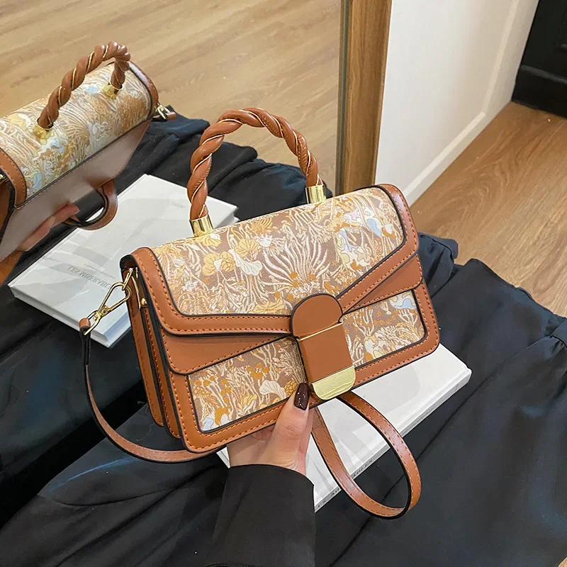 2025 nuevo bolso bordado 2025 Mini bolso tejido para mujer bolso