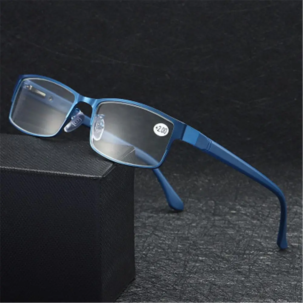 Men Ultra Light Resin Flexible Portable Eye wear Vision Care Eyeglasses +1.00~+4.0 Diopter Business Reading Glasses