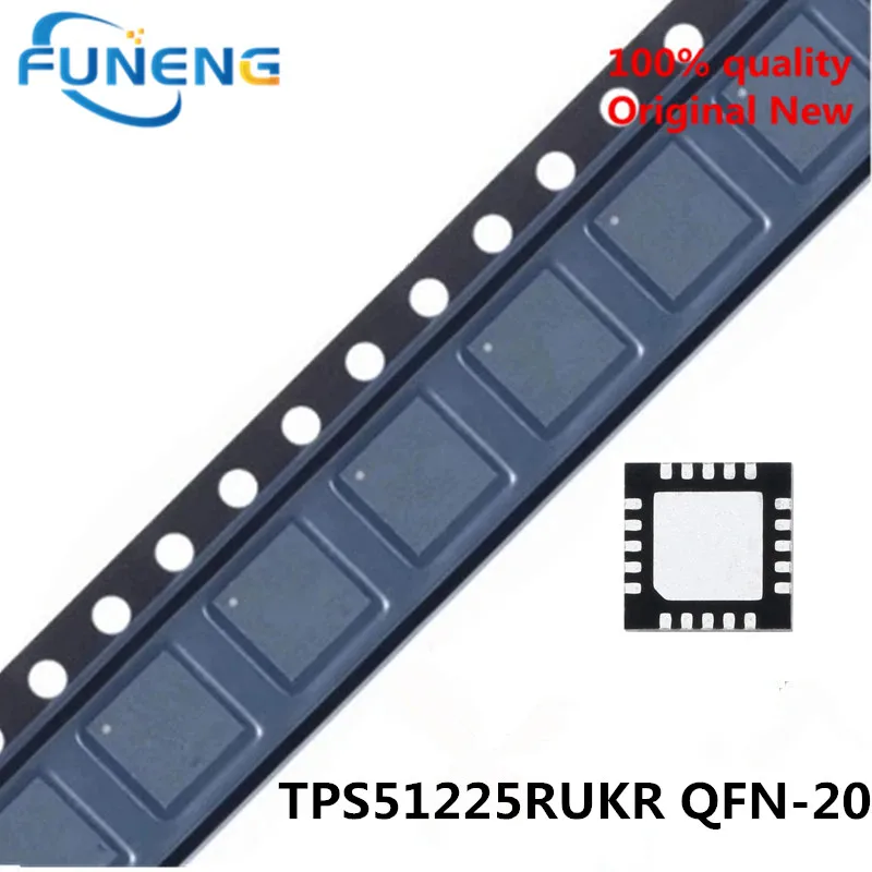 5PCS   TPS51225RUKR TPS51225RUKT TPS51225 51225 QFN-20 New original ic chip In stock