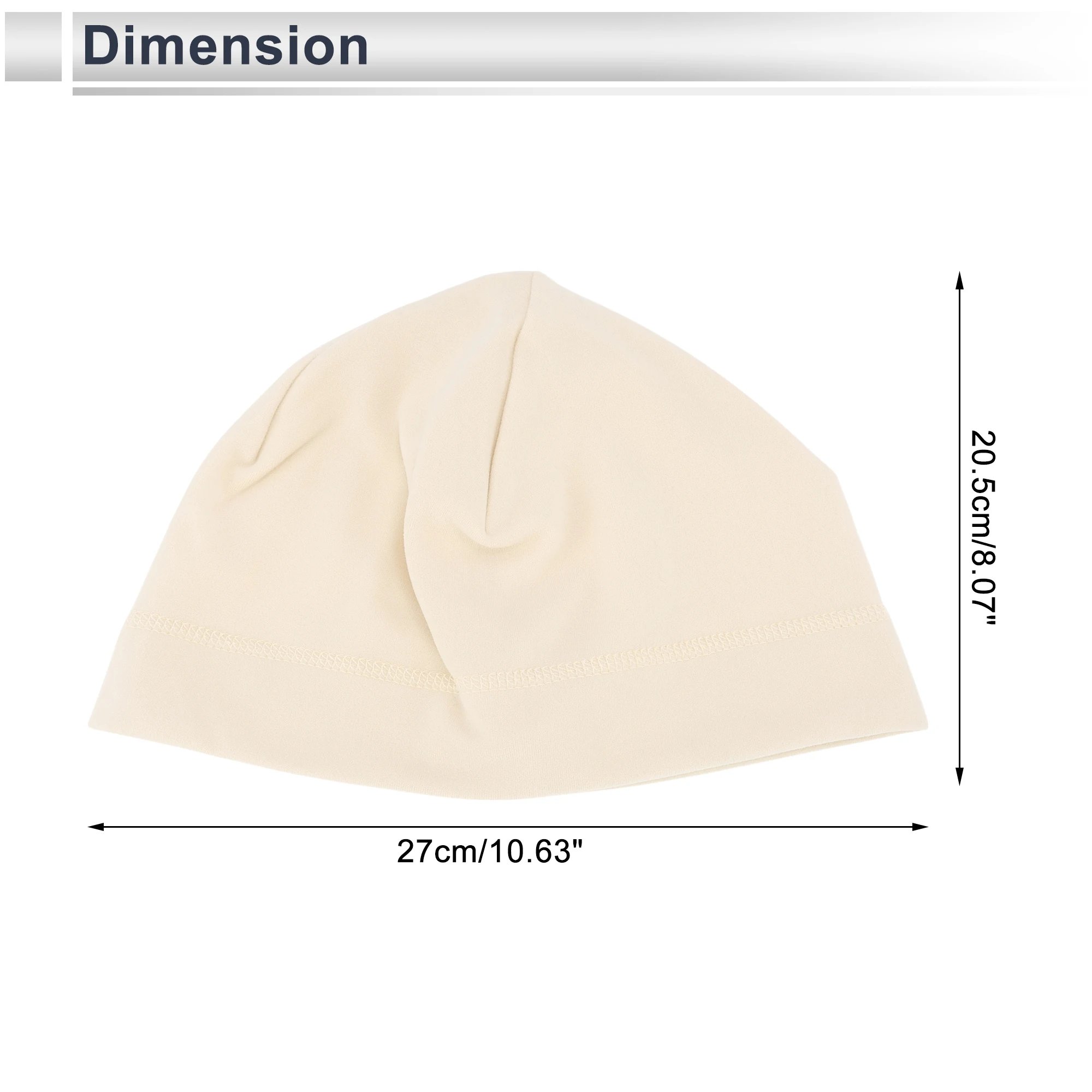 

X Autohaux Cycling Hat Warm Breathable Hard Hat Liner Plush Fabric Beige 8.07"x10.63" 1 Pc