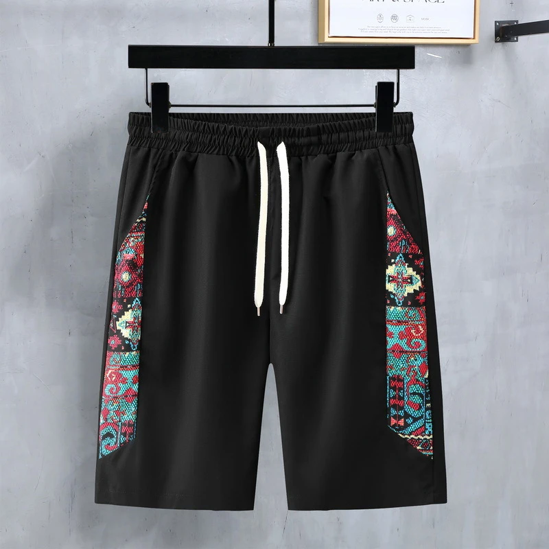 Summer Tracksuits Plus Size 11XL Men\'s Sets Fashion Casual Patchwork Shirts Shorts Suits Male Sets Big Size 11XL