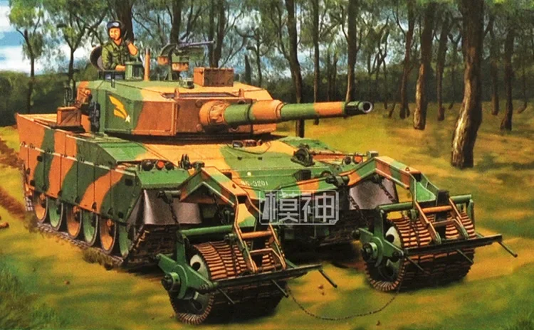 

1: 35 Modern Japan 90 Type Mine-clearing Tank Model Military Assembly Electric Armored Vehicles 80111