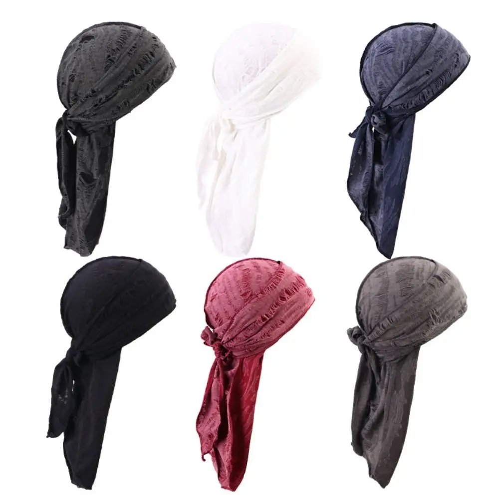 Katoen Hip Hop Bandana Hoofddoek Hoofdband Fietsen Hoofddoek Lange Staart Piraat Cap Ademende Band Hoofdband Hoed Gat Bandana Cap