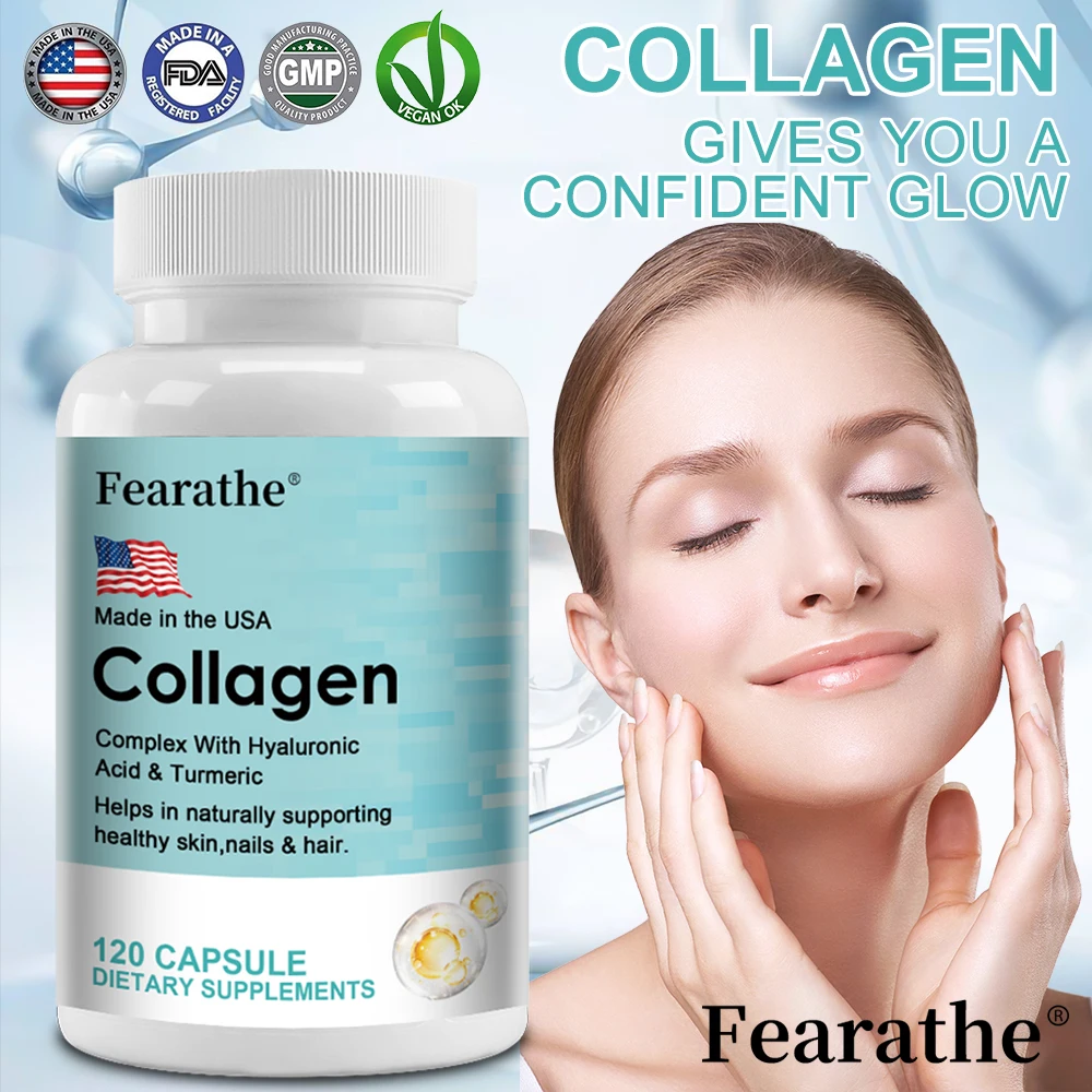 Premium Collagen Peptides Hydrolyzed Anti-Aging, Promotes Skin Hydration and Regeneration (Vitamins, Hyaluronic Acid and Biotin)