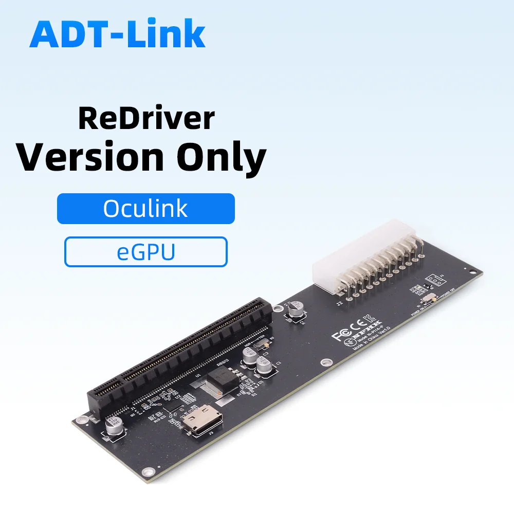 ADT-Link NVMe M.2 إلى Oculink SFF-8612 SFF-8611 محول الرسومات الخارجي بطاقة الناهض eGPU لكابل GPU SFF8611 0.5 متر