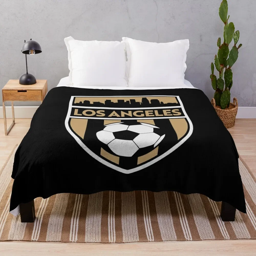 Los Angeles Soccer LA Team FC Futbol Fan Throw Blanket Shaggy funny gift Sofas Hairys Blankets