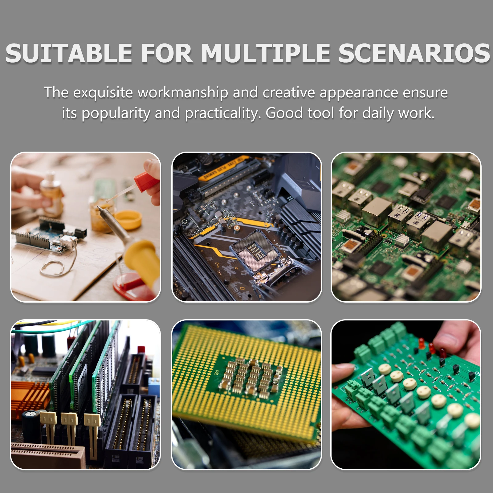 

12Pcs Universal Circuit Board Thick Reliable Durable Experiment Plate Practical Prototyping Circuit Tool Universal Breadboard