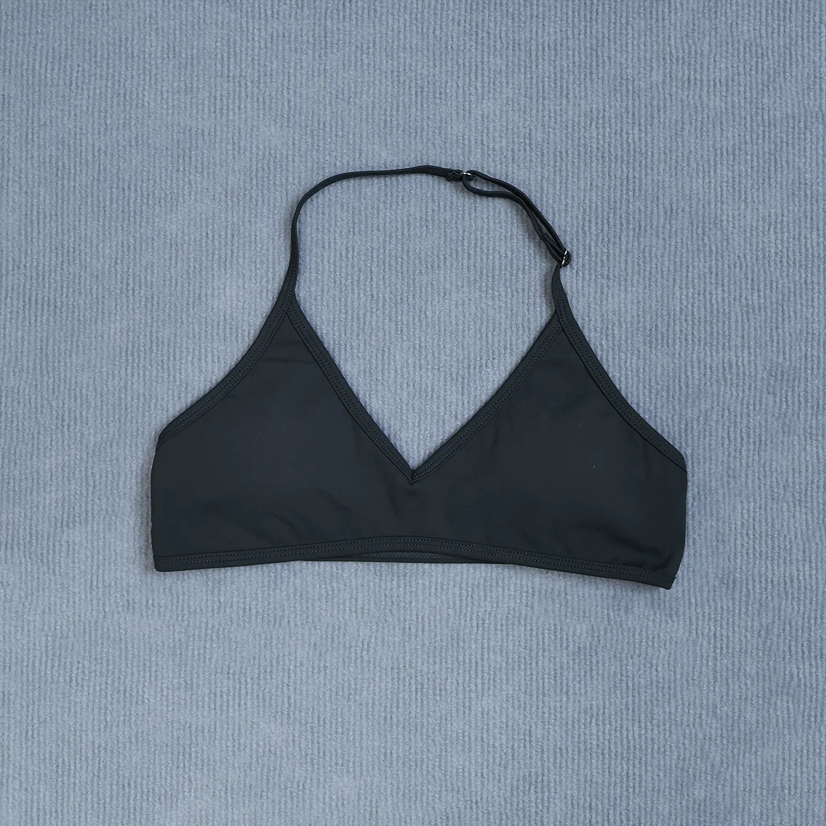 Damen-Sommer-Sport-Yoga-BH mit Neckholder-Ausschnitt, gepolstert, stoßdämpfend, rückenfrei, Crop-Top für Outdoor-Laufen und Fitness – Detail 14