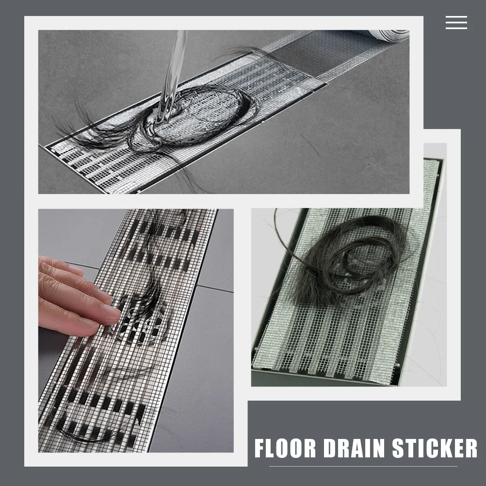 

Floor Drain Stickers Self Adhesive Hair Filter Anti Blocking Catcher Disposable PVC Mesh Shower Bath Tub Sink Strainer Strong