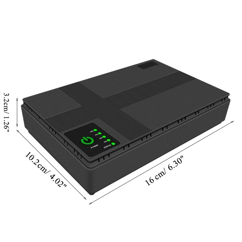 UPS Bateria zapasowa 10400mAh Mini UPS Kamera bezpieczeństwa Wi-Fi Router Głośnik LED Listwa świetlna Zapasowa bateria Ochrona przeciwprzepięciowa