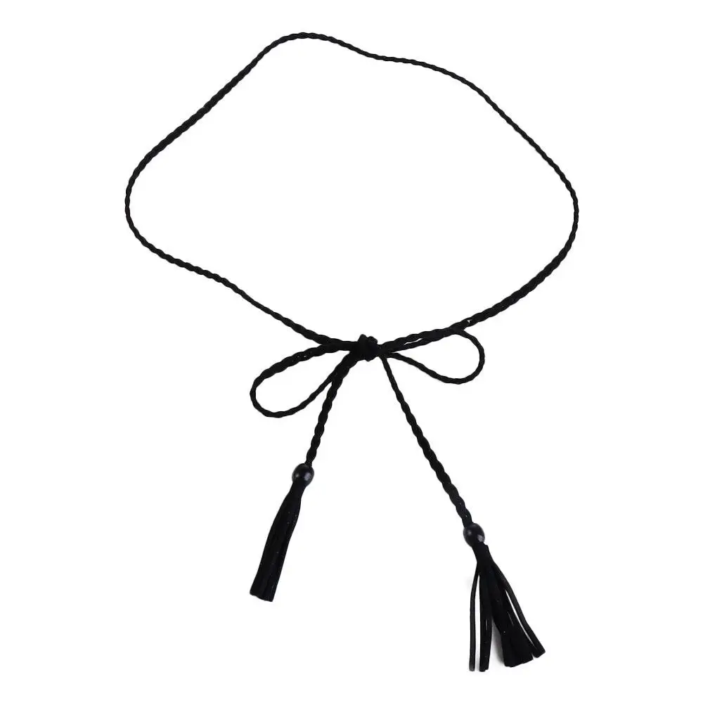 Dress Waistbands Accessories Thin Belts All-match Bohemian Waist Rope Women Waist Chain Braided Tassel Belt Ethnic Style Belts