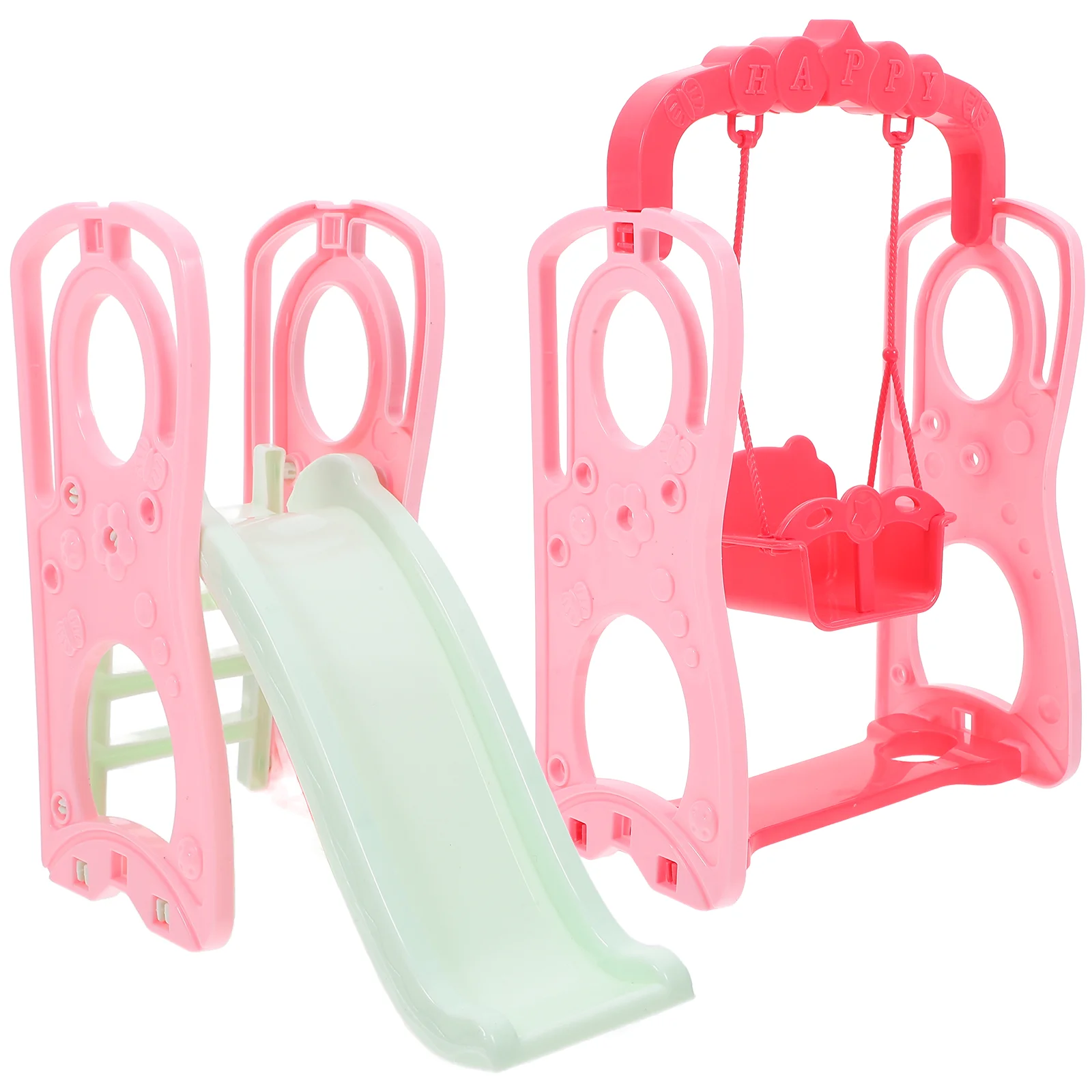 Swing Slide ของเล่นชิงช้า Props ตกแต่ง Miniature House ABS อุปกรณ์เสริม