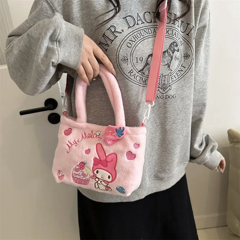 Sanrio HelloKitty My Melody Kuromi lindo personaje de Anime Kawaii bolso de hombro de mercancía bolso de hombro de dibujos animados creativo de alto valor