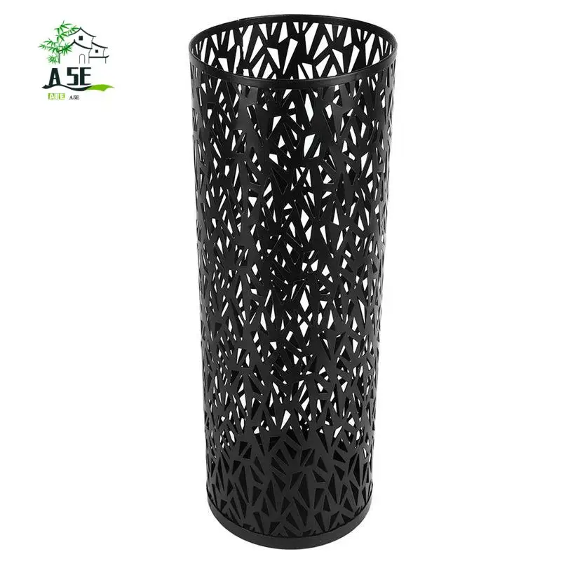 

A05E-входная подставка для зонтов, полая отдельно стоящая круглая подставка для зонтов, ящик для хранения, подходит для украшения дома, отеля, офиса