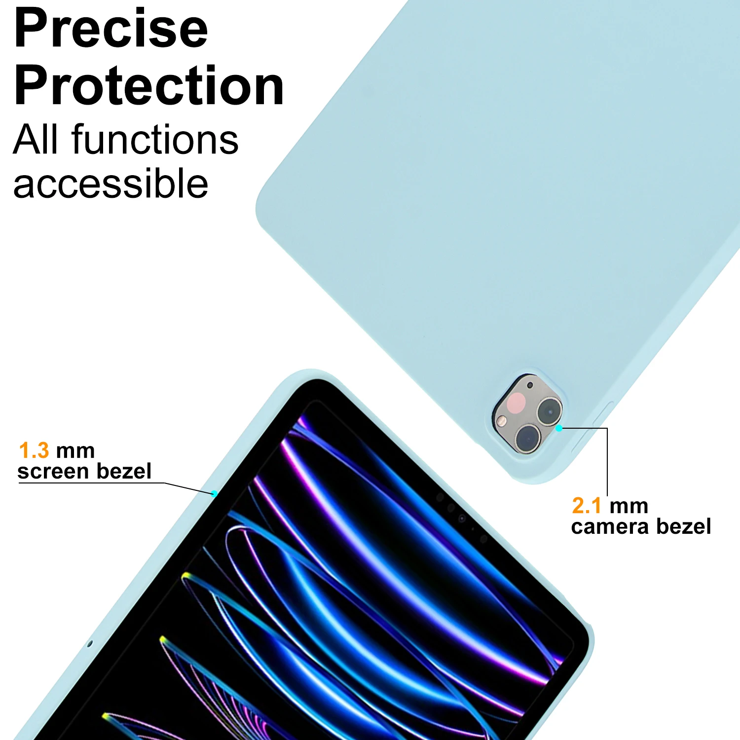 For 2021 iPad 10.2 Case 7/8/9th Generation Cover For 2018 9.7 5/6th Air 2/3 10.5 Mini 4 5 6 Pro 11 Air 4/5 10.9 10th funda soft