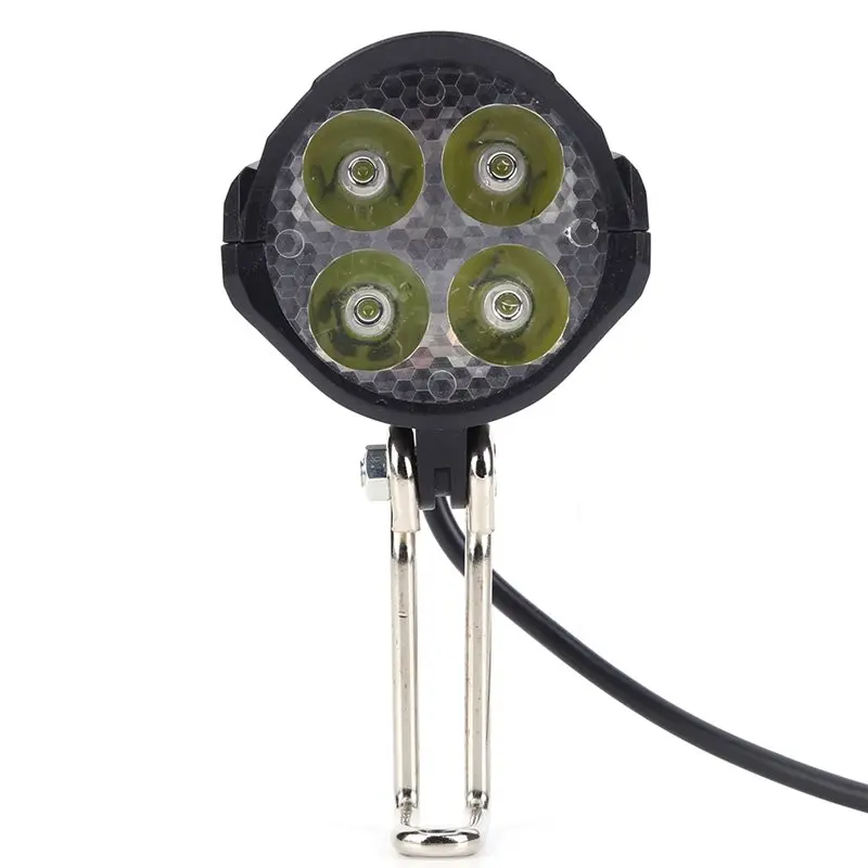 

AB46-High Power 18W LED Electric Bicycle Light, Waterproof IPX5, Includes Horn For E-Bike