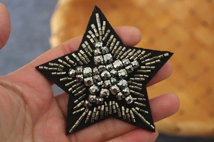 DIY hand sewn star nail bead cloth paste clothing accessories material sweater coat bag shoes and hats decoration patch