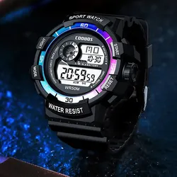 Fashion Sport LED Electronic Watches For Men Luxury Waterproof Luminous Military Watch Man Multifunction Colorful Digital Clock