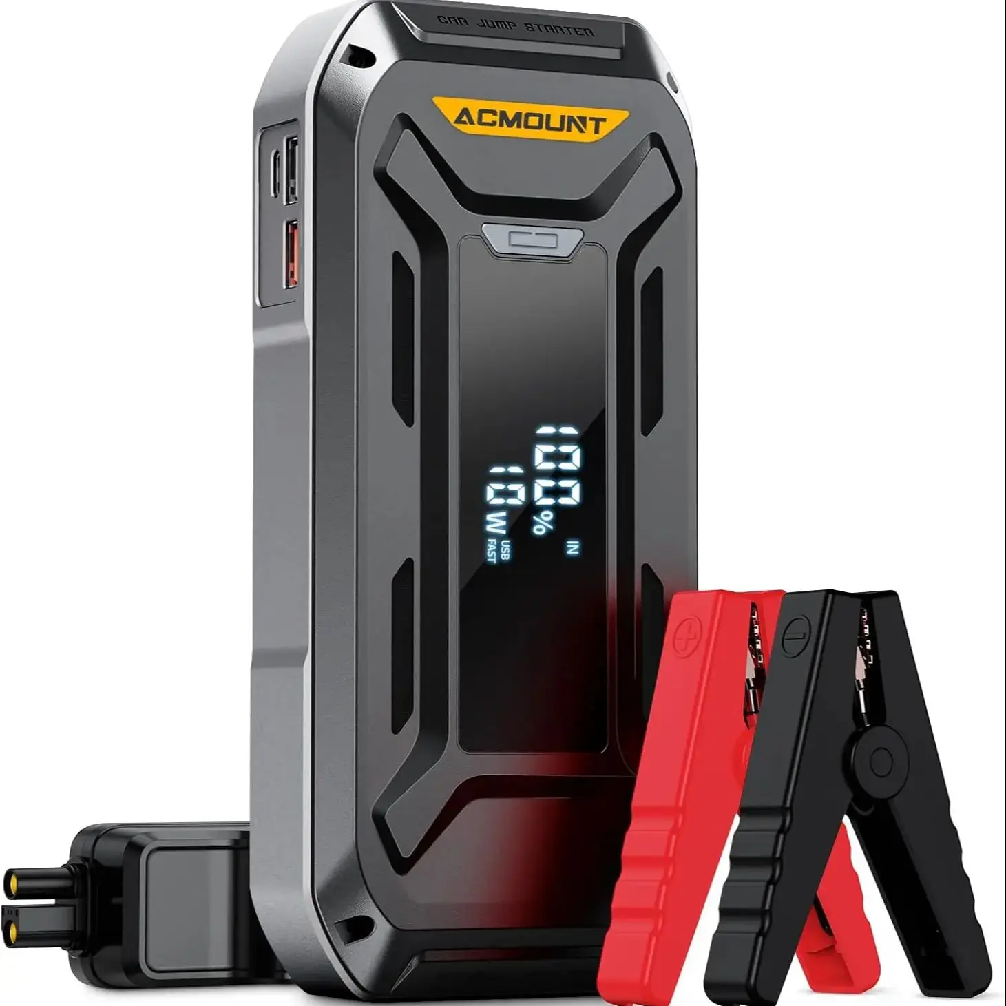 

ACMOUNT 5000A Car Jump Starter (All Gas & 10.0L Diesel Engine), 12V Portable Battery Charger