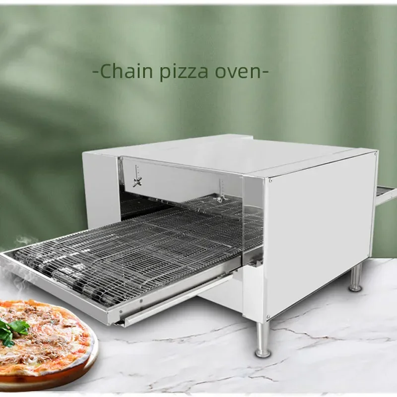 Chain Pizza Oven Crawler Pizza Oven Electric Heating Commercial Pizza Machine Oven Digital Display Automatic Baking