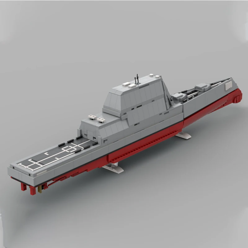 

1014 шт. MOC USS Zumwalt, строительные блоки, рождественский подарок, учебные пособия для классной комнаты, праздничная тематическая ограниченная серия