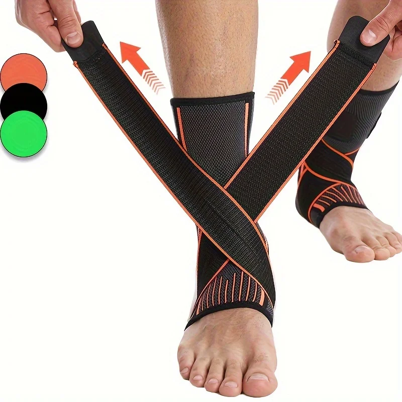 1Pc Ankle Support Brace With adjustable straps, Best Ankle Compression Support Brace for Foot and Heel