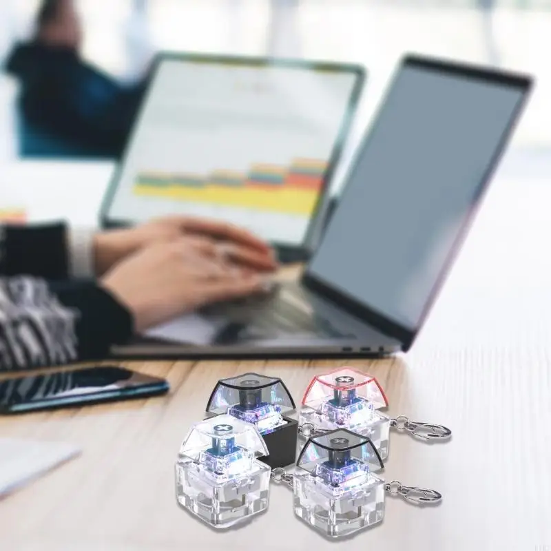 1-مفتاح Mechanical Keycap Tester لعبة مع إضاءة LED لتقليل الإجهاد والمرح K1KF