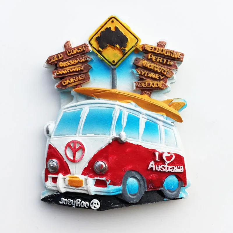 Europe Australia 3D Fridge Magnets Tourism Souvenir Refrigerator Magnets Sticker Collection Handicraft Gift Decoration Articles