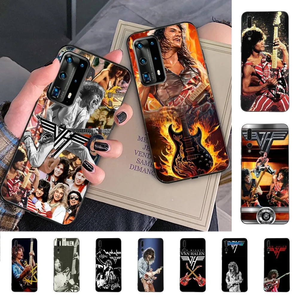 E-Eddie V-Van-Halen Music Guitar Phone Case For Huawei P 8 9 10 20 30 40 50 Pro Lite Psmart Honor 10 Lite 70 Mate 20lite