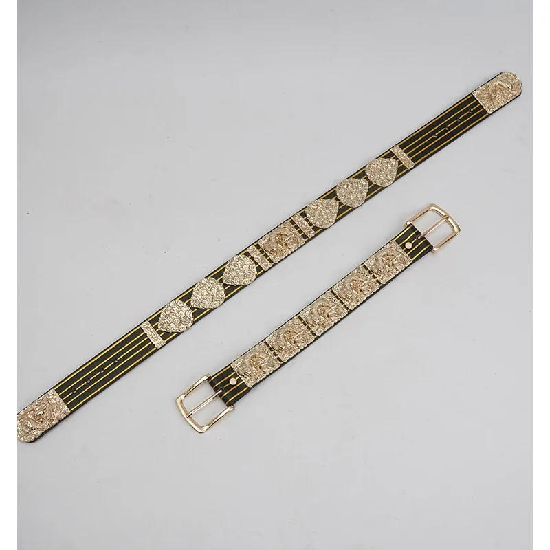 

Кожаный ремень с узором Yunlong, аксессуары Мин, кожаный ремень для халата с круглым вырезом можно сочетаться с одеждой «летучая рыба»