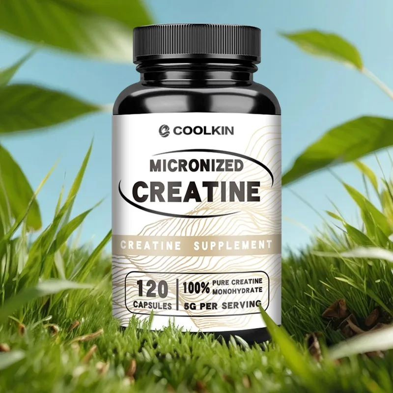 

Micronized Creatine Capsules - Creatine Monohydrate Muscle Growth and Strength, Improve Performance, Immunity, Non-GMO